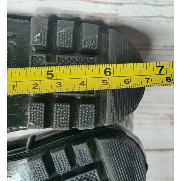 Girls Designer BeBe Graphics L 9/10 25 #121229 Black And White Rain Boots - Picture 7 of 12